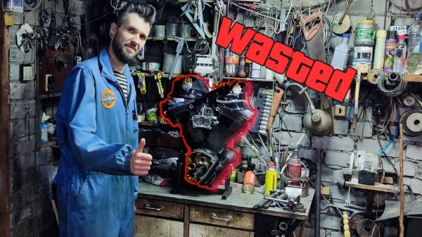 Сломал самый надёжный мотор Harley-Davidson Evolution! Show must go on!