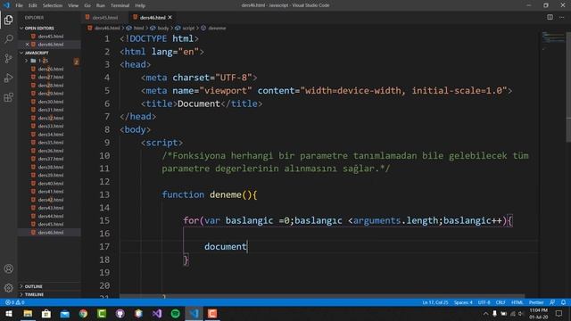 Fonksiyonlarda arguments Özelliği Kullanımı Javascript смотреть онлайн