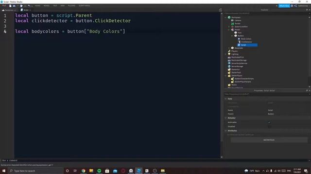 How to make a button which changes body color (roblox studio) смотреть онлайн