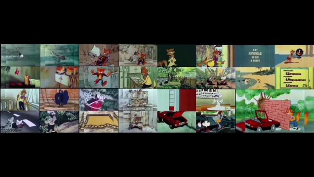 Кот Леопольд. Все эпизоды. Задом наперёд. Leopold The Cat. All Episodes. Backwards.