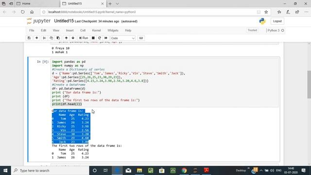 ITERATE OVER ROWS IN A DATAFRAME смотреть онлайн