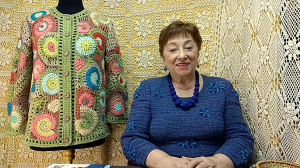Фриформ. Жакет "Самоцветы". Мастер-класс по вязанию крючком от О. С. Литвиной.