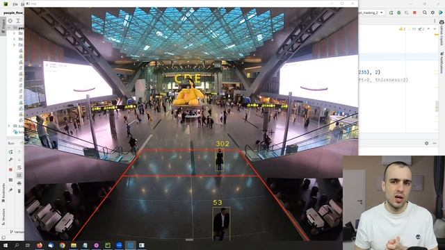 Automated People flow tracking | with Computer Vision and AI смотреть онлайн