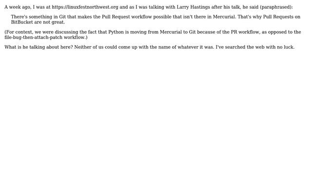 Software Engineering: Why can't Pull Requests be seriously implemented in Mercurial? смотреть онлайн
