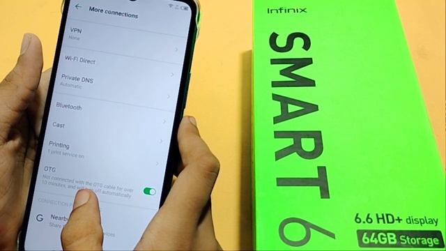 Infinix Smart 6 OTG Connection Setting | How To Use Otg Connection | Otg Connection On Kaise Kare