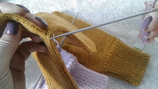 ВАРЕЖКИ /Мастер класс для начинающих /часть 2 #вязание # варежкиспицами #варежки