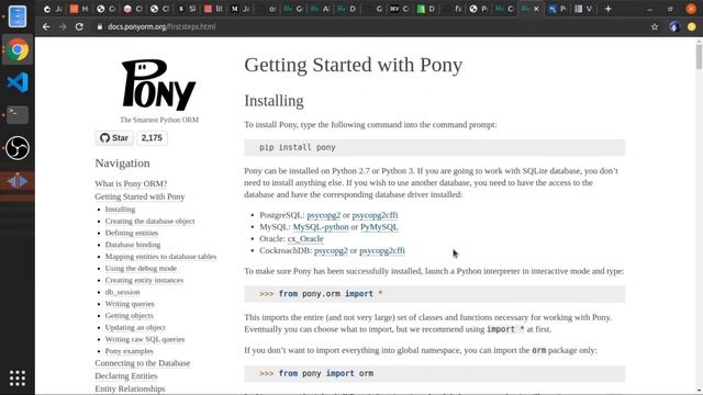 01 - Creating our virtual environment and installation - PonyORM basics смотреть онлайн