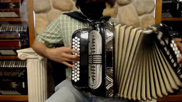 3900 - Decorated Black Power Tone Baloh Diatonic Button Accordion CFBb MMM 40 11 $1299 смотреть онлайн