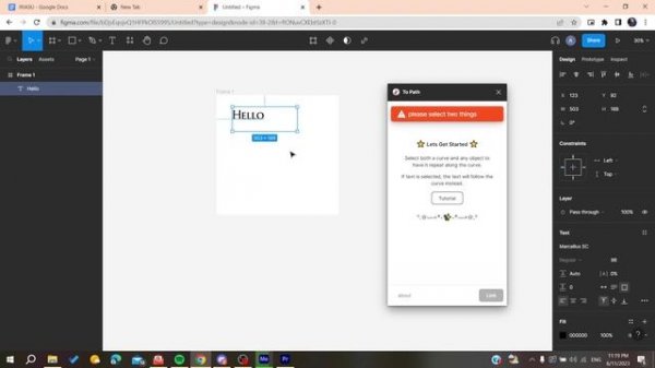 How To Curve Text Figma Tutorial