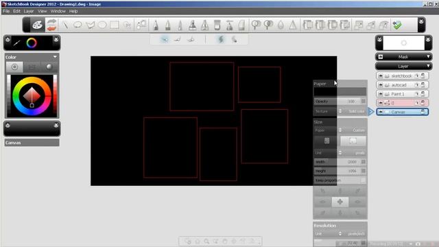 Sketchbook Designer and Autocad (Raster) - Part 1.avi смотреть онлайн