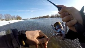 Сумасшедший Клев ЖЕРЕХА в Феврале! / Ловля Жереха на Колеблющиеся Блесны Зимой / Спиннинг