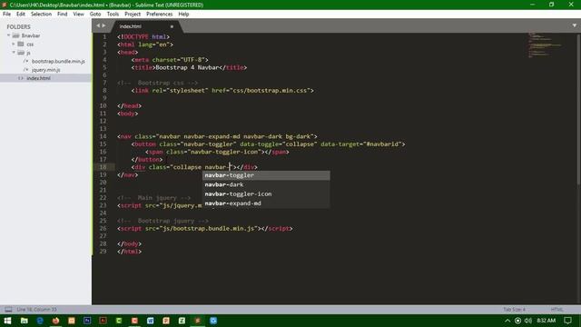Bootstrap 4 Navigation / Bootstrap 4 navbar with toggler button смотреть онлайн