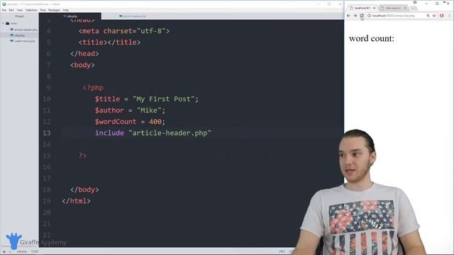 Include: PHP | PHP | Tutorial 28 смотреть онлайн