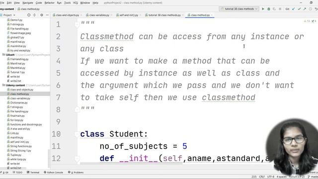 Python for ml Part 45 | Accessing method from class and instance | ML Tutorial |ML for beginners смотреть онлайн