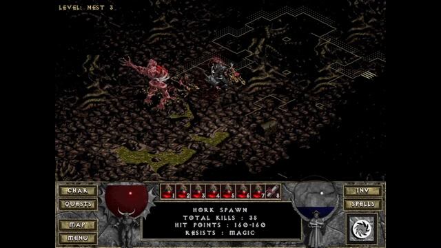 Diablo Hellfire - Hork Demon(Quest) смотреть онлайн