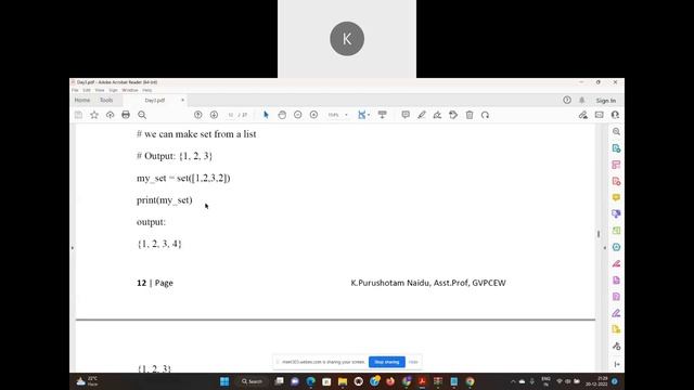 Sets in Python смотреть онлайн