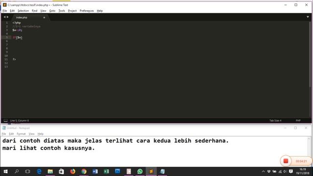 Versi Pendek IF - ELSE pada PHP смотреть онлайн