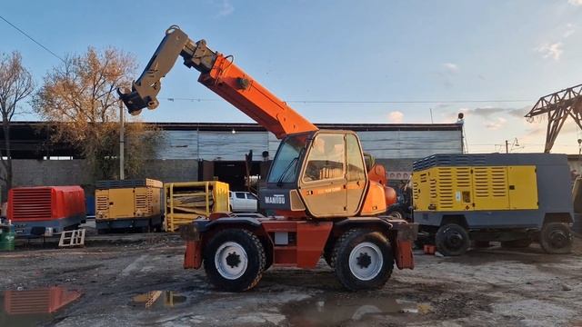Manitou MRT1432 телескопический погрузчик. WWW.ARENDODATEL.KZ Обзор спецтехники смотреть онлайн