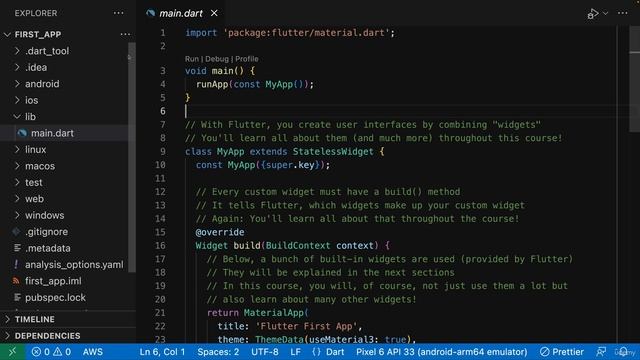 009 Running a First Flutter App смотреть онлайн
