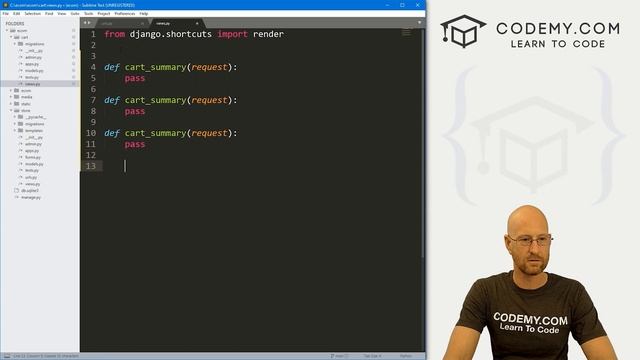 Shopping Cart Setup - Django Wednesdays ECommerce 11 смотреть онлайн