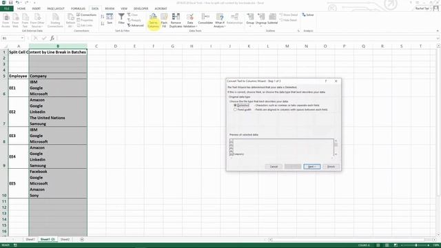 How to Split Cell Content with Line Break into Separate Cells / Columns смотреть онлайн