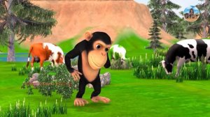 Temple Run Funny Monkey Run Away Zombie Lion Escape Maze Game | Cow vs Lion Trapped in Cage