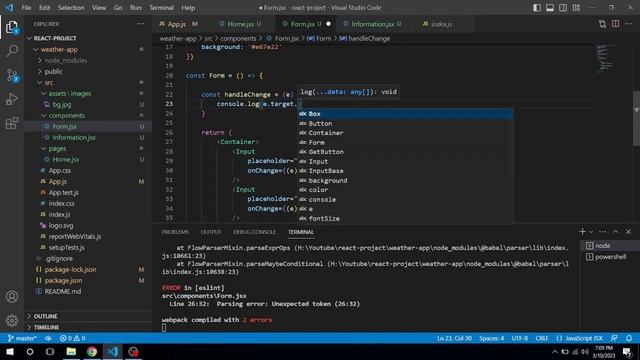 Weather App | React & Material UI | React Project Series смотреть онлайн