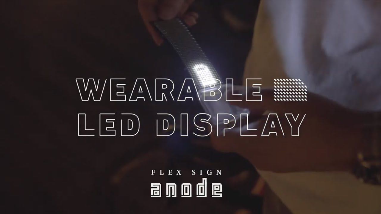 Японский LED-браслет FLEX SIGN anode смотреть онлайн