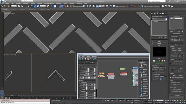 QUICK TIP: Creating a herringbone style parquet floor with RailClone in 3ds Max (intermediate) смотреть онлайн