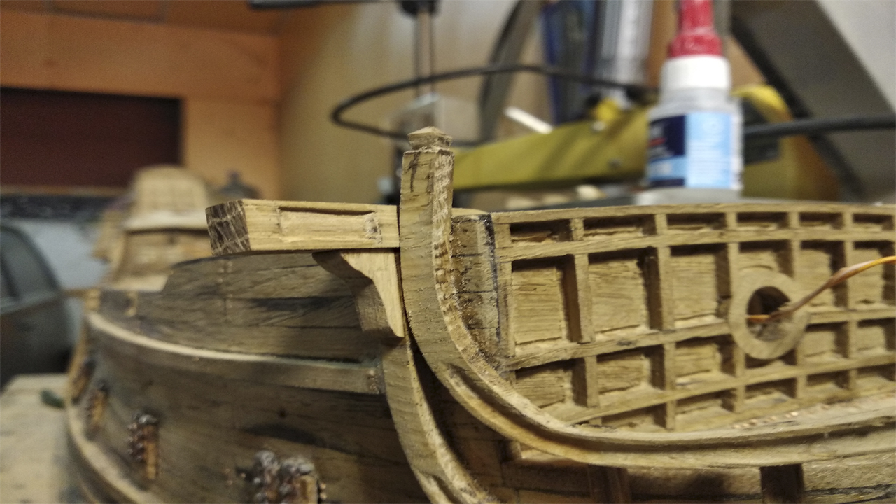 № 45 Сборка модели корабля Черная Жемчужина. Установка кран балки. смотреть онлайн