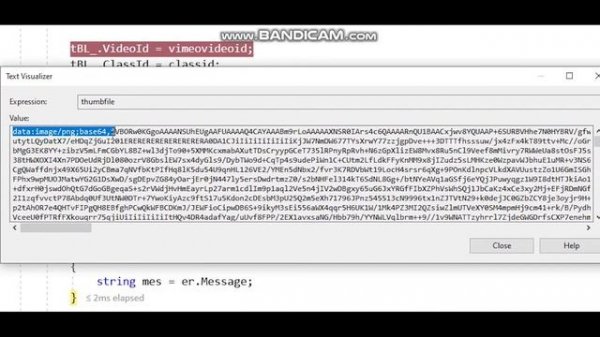 The input is not a valid Base-64 string as it contains a non-base 64 character | C#.NET Solved