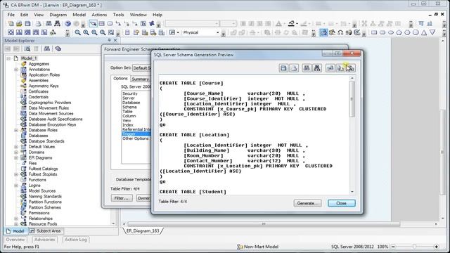 006 ERwin Data Modeler Forward Engineering смотреть онлайн