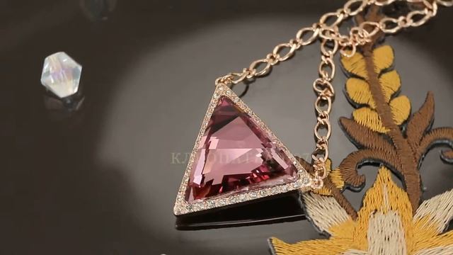 Видный кулон с крупным кристаллом Swarovski + цепочка, покрытые золотом смотреть онлайн