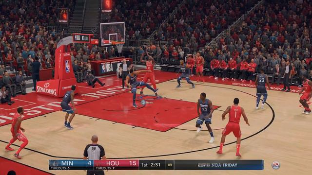PS5 | 4K HD NBA Live 18 gameplay (Houston Rockets vs Minnesota Timberwolves) смотреть онлайн