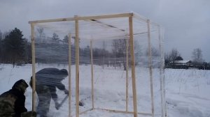 Походная баня из стретч-плёнки.mp4