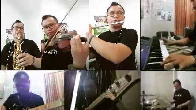Cover Lagu "Rayakan" (Saxophone, Flute, Biola, Gitar, Bass, Drum, Keyboard) смотреть онлайн