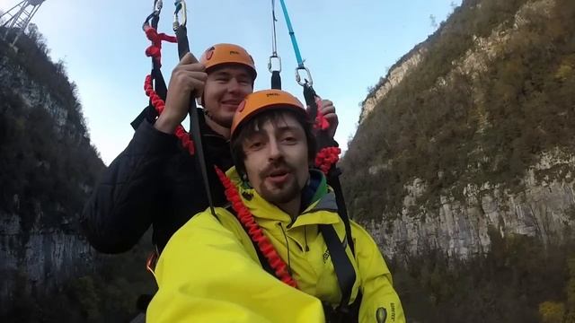Качели AJ Hackett Sochi Swing 170 метров. Снято на #gopro с руки. смотреть онлайн
