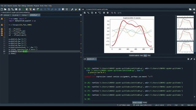 Superposition of Waves in Python | #python #pythoninphysics смотреть онлайн