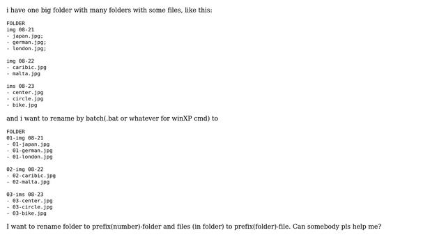 Batch to rename folder with file смотреть онлайн