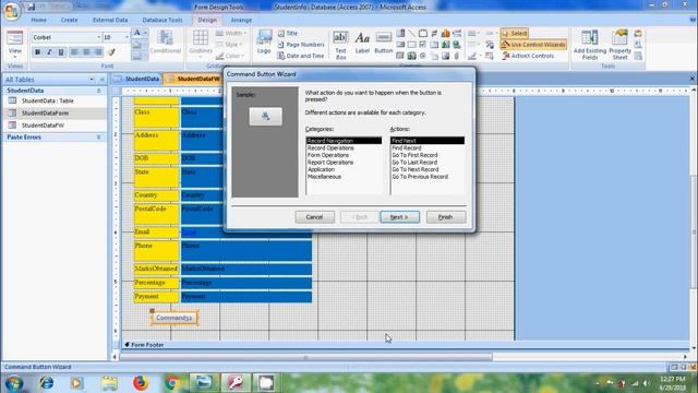 MS Access-how to Create a Form with the Form Wizard in Microsoft Access 2007 смотреть онлайн