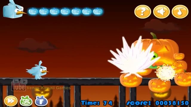 Angry Birds Halloween Adventure Skill Game Walkthrough Levels 1-2 смотреть онлайн