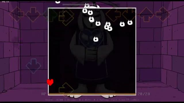 FNF Undertale (Ruins update) Heartache FC no hit!!! смотреть онлайн