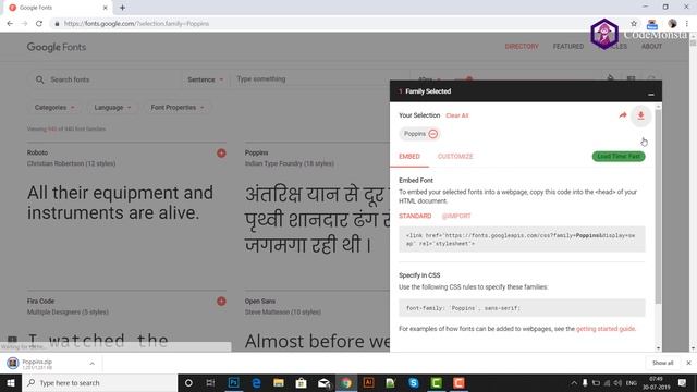 How to use google fonts in Photoshop CC (Lesson 8) (Hindi) / Code Monsta смотреть онлайн