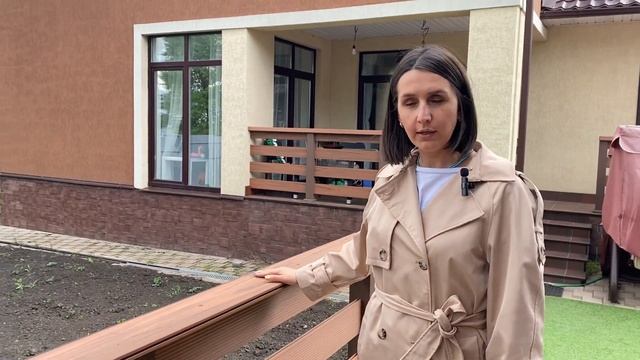 Ограждения из ДПК в стиле «ранчо». Цвет палисандр. смотреть онлайн