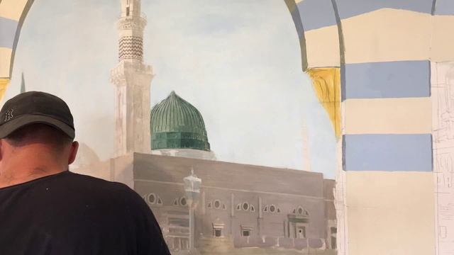 Роспись стены. Мечеть Ан Набави смотреть онлайн