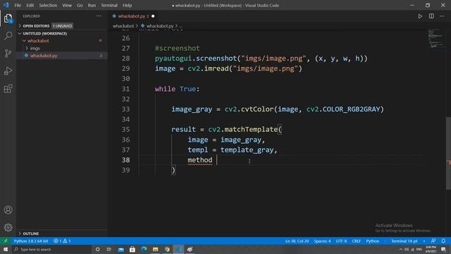 Making a Whack a Mole bot using OpenCV's Match Template смотреть онлайн