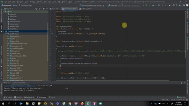 Access YouTube Data in JSON Format in Flutter смотреть онлайн