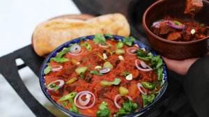 Вот что нужно готовить в зимний морозный день. Солянка по-абхазски в казане.