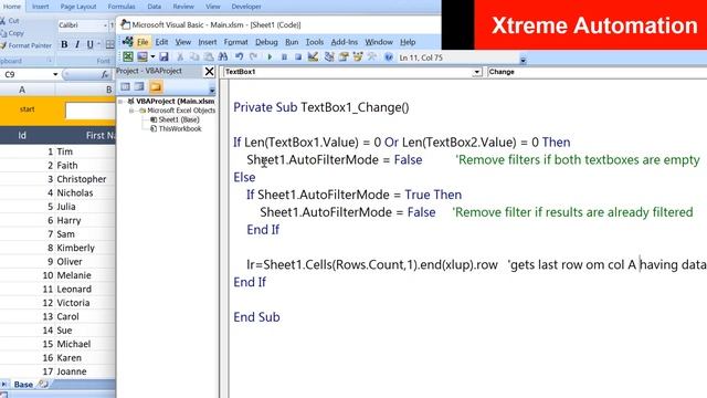 VBA | Dynamic range Filters in Excel | Automatic filter смотреть онлайн