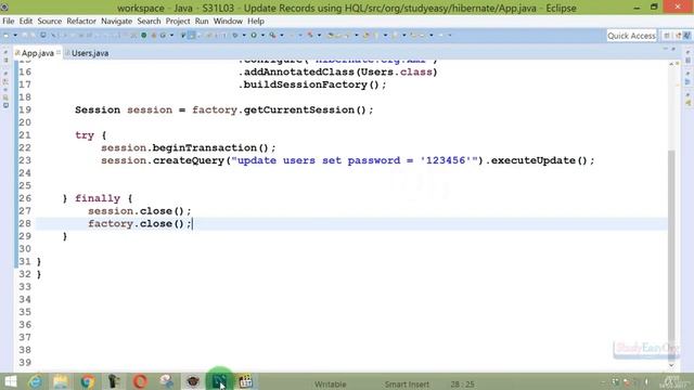 303 Update Records using HQL смотреть онлайн